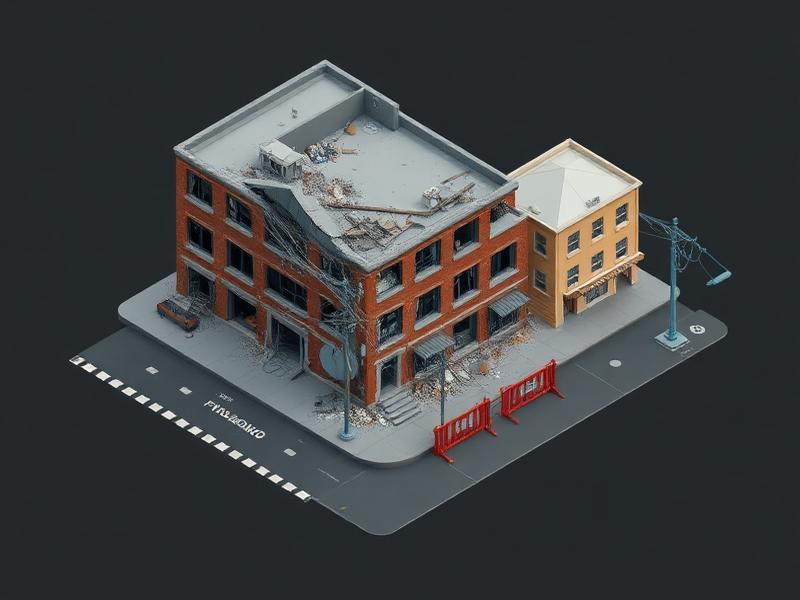 Isometric scene: After the Disaster