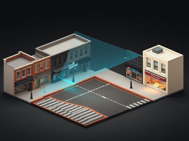 Isometric scene: Rebuilding Main Street